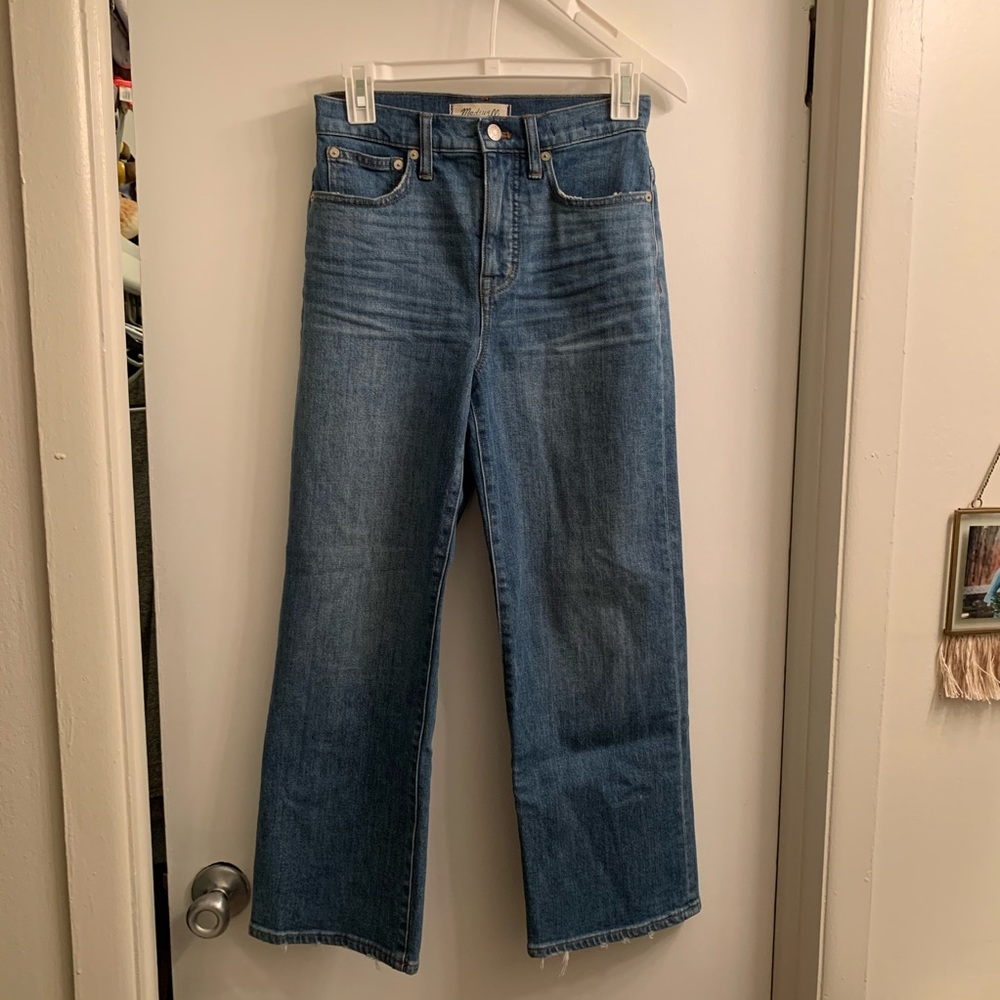 Madewell slim wide leg crop